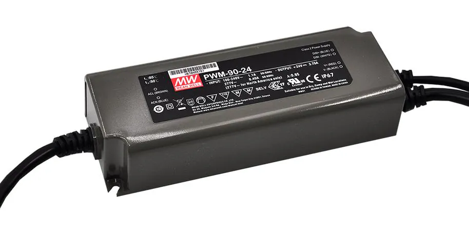 PWM-90-48 - Источник электропитания светодиодов класс IP67 90Вт 48В/1,88A ШИМ