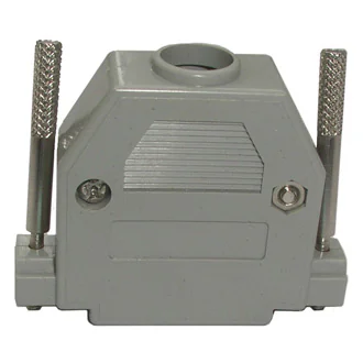 DSUB PLASTIC CASE (DPT-25C) - Кожух для разъема D-SUB 25pin пластиковый серый с удлиненными винтами