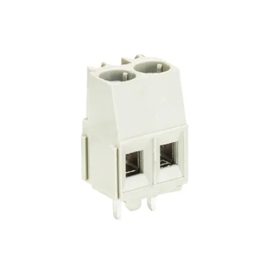 Клемма Wiecon 8291 / 2 ZN OB - Клемма на печатную плату, подвод кабеля сбоку, 2 полюса, шаг: 5,08 мм, винтовая фиксация провода, без маркировки, с изоляционной пластиной, 300V, 16А, цвет: серый, серия 8191