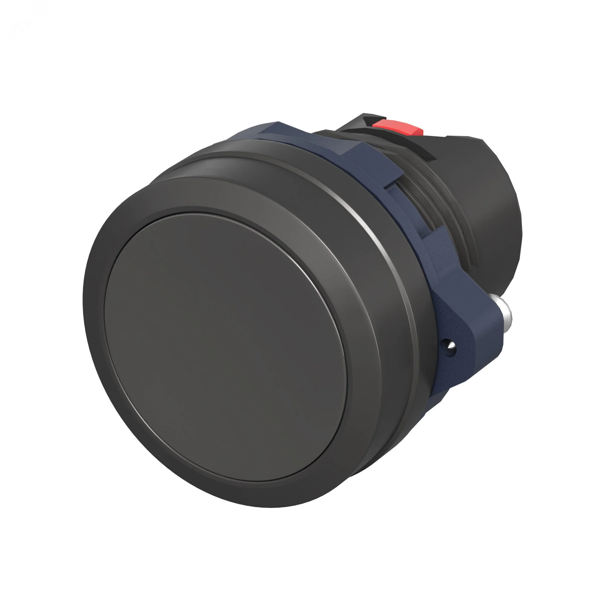 Головка кнопки плоская без фиксации, черная M22P-FMBLP