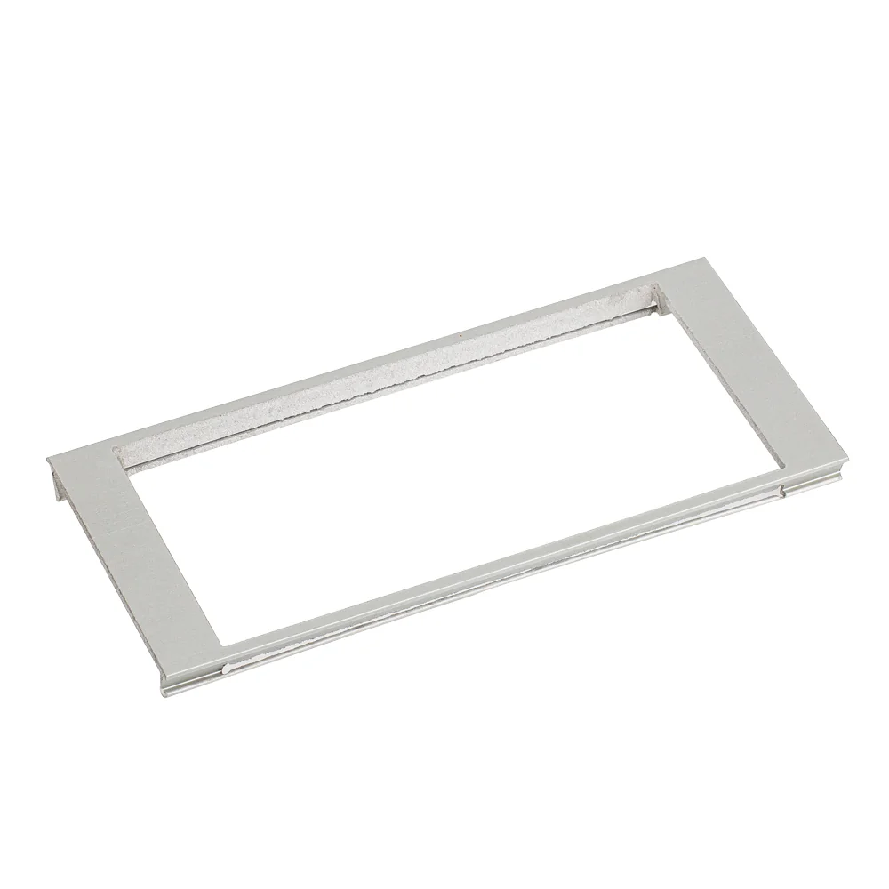 Рамка в профиль SHELF-MULTI двойная (ANR, -) 017302 - двойная алюминиевая рамка к профилю SHELF-MULTI, для установки двойного блока стандартных розеток, выключателей и др.
