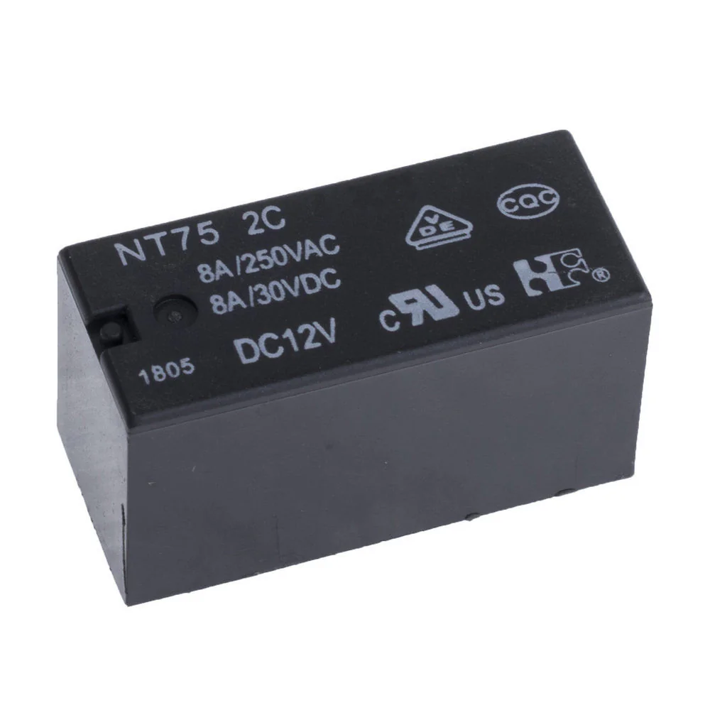 NT75-2-C-Z-8-DC24V-0.41-5.0 - Реле силовое 8А одна контактная группа-два направления катушка 24В 0.41Вт