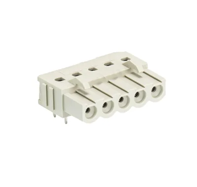 Розетка Wiecon 8213 BL / 5 W OB - Розеточный разъем, горизонтальный, на плату, шаг 5,08 мм, 5 полюсов, фиксация на плате пайкой, 690V, 12А, без маркировки, цвет: серый, серия 8213 BL W