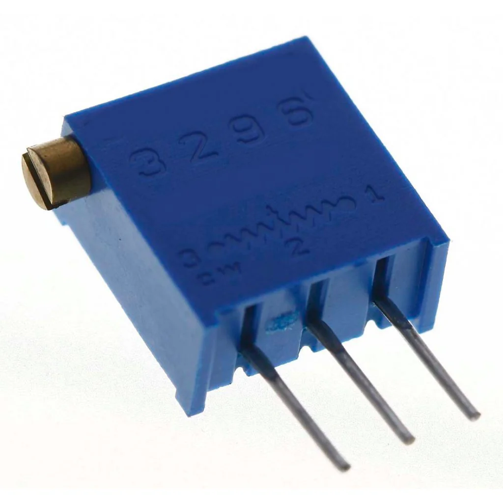 TSR-3296X-102R - Потенциометр многооборотный керметный 1кОм 0.5Вт ±10% 30 ±2 оборотов, (11 X 5 X 10мм)