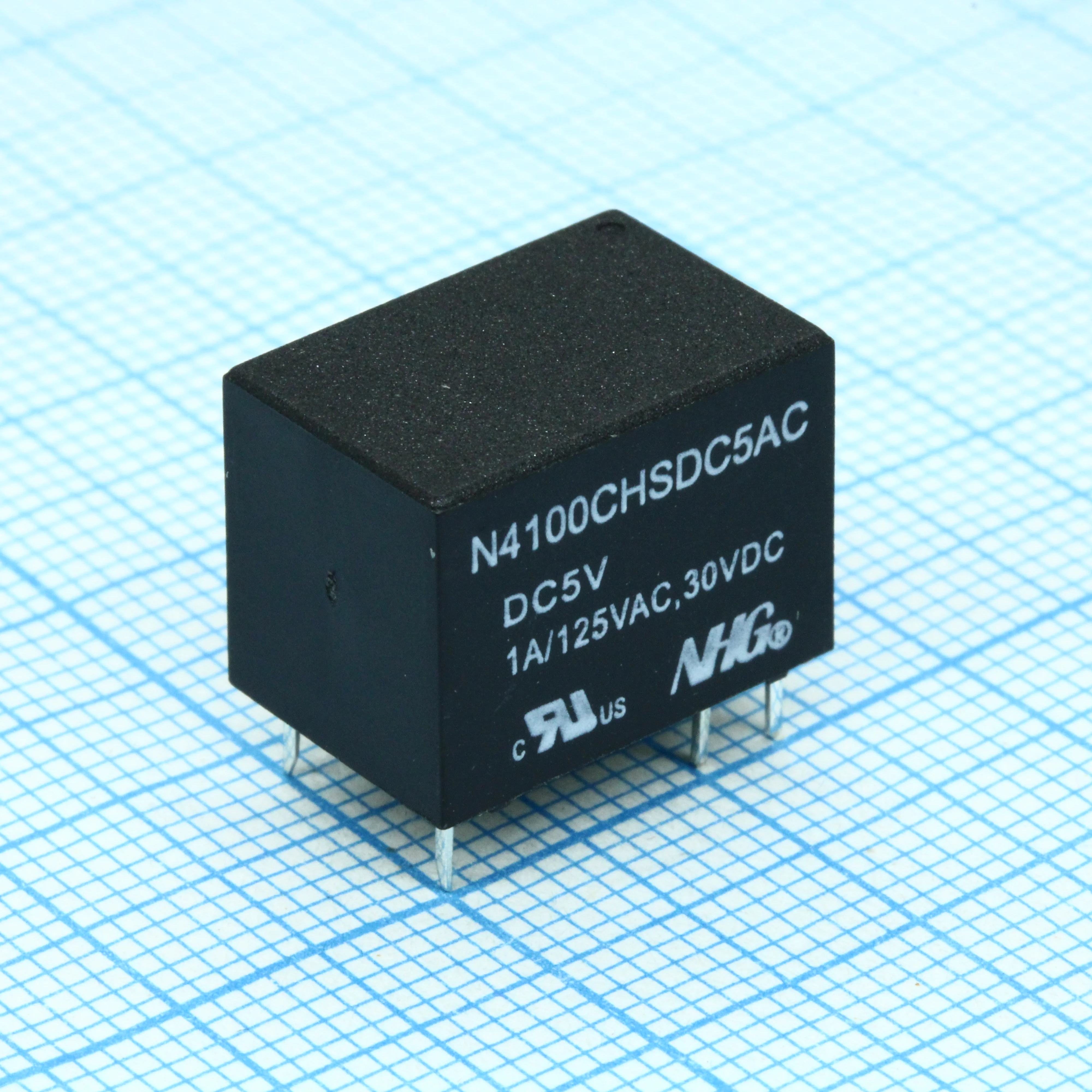 N4100-C-H-S-DC5-A-C - Миниатюрное реле одна контактная группа-два направления 1А катушка 5В 0.2Вт