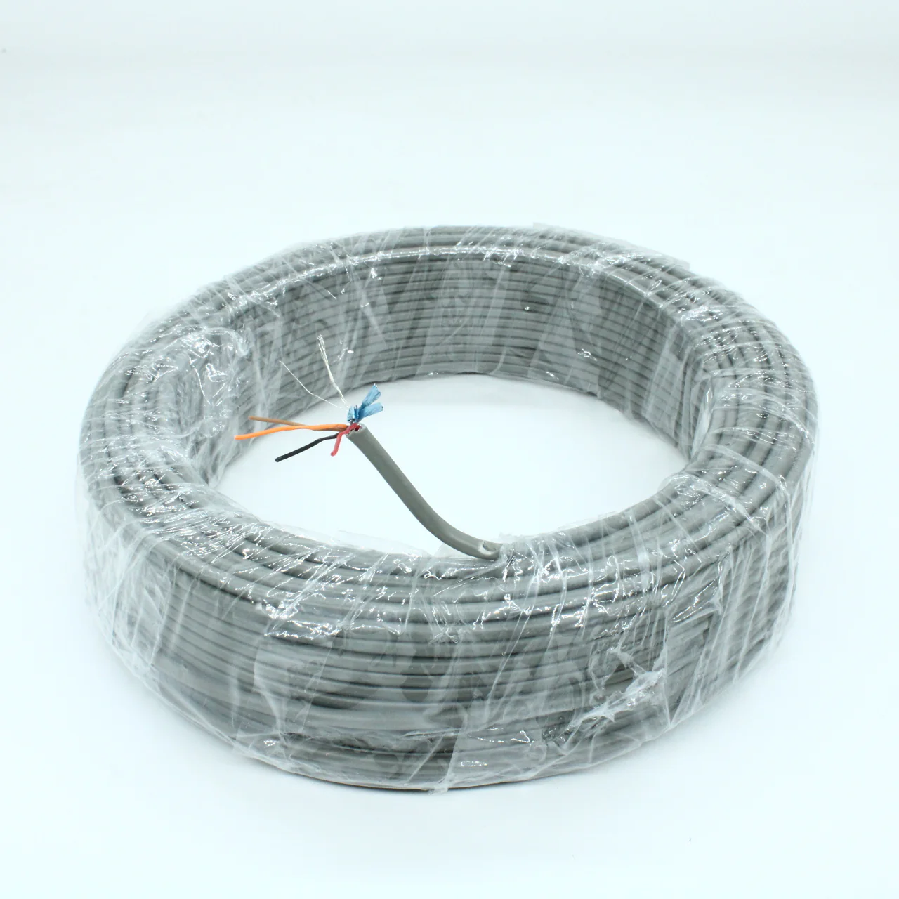 CCC-4G - Кабель коммуникационный  4 провода, бухта 50м, экранированный, 28AWG, серый, цена за 1м.