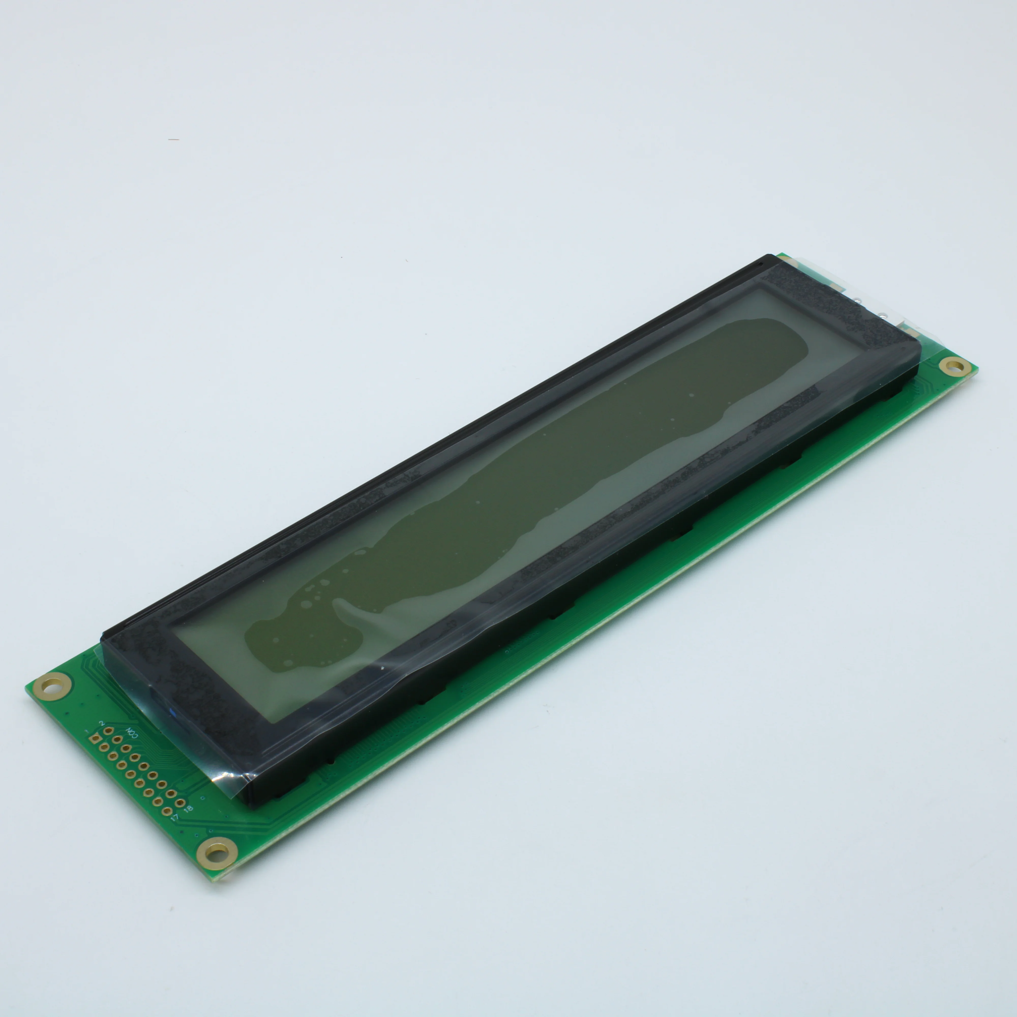 WH4004A1-YGH-CT# - ЖКИ знакосинтезирующий 40 x 4, размеры 190х54 мм, подсветка LED желто-зеленая, тип-STN позитивный серый, набор символов - англо/русский.