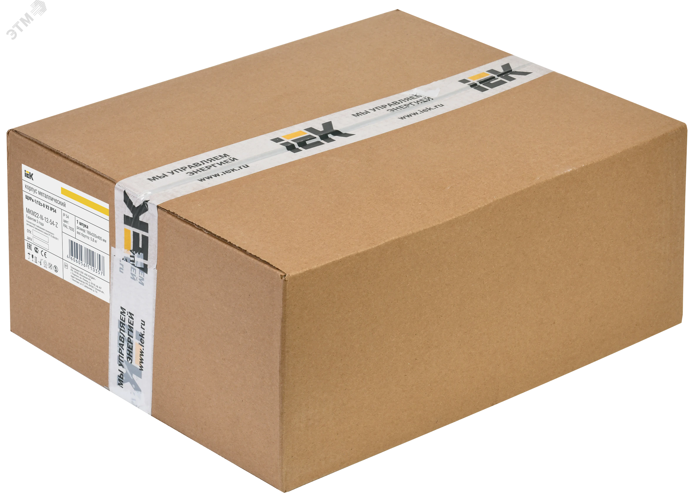 Корпус металлический ЩУРн-1/12 (395х310х165мм) IP54 без окна TITAN MKM22-N-12-54-Z