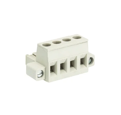 Розетка Wiecon 8113 B / 4 F - Розеточный разъем, прямой, на кабель, с монтажными фланцами, шаг 5,00 мм, 4 полюса, номинальное сечение: 2,5 мм кв., винтовая фиксация провода, 400V, 12А, с маркировкой, цвет: серый, серия 8113 F
