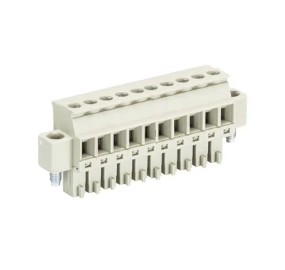 Розетка Wiecon 8813 B / 10 VL OB - Розеточный разъем, прямой, на кабель, шаг 3,81 мм, 10 полюсов, номинальное сечение: 1,5 мм кв., винтовая фиксация провода, 250V, 8А, без маркировки, цвет: серый, серия 8813 B VL