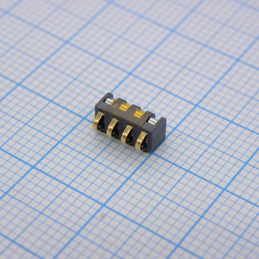 475310001 - Conn Battery HDR 4 POS 2mm Solder RA SMD 4 Terminal 1 Port T/R