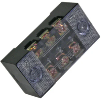 TB-1503 - Клеммная колодка винтовая с крышкой 6 контактов (2х3) М3, AWG14, 2мм2, 15А 600В