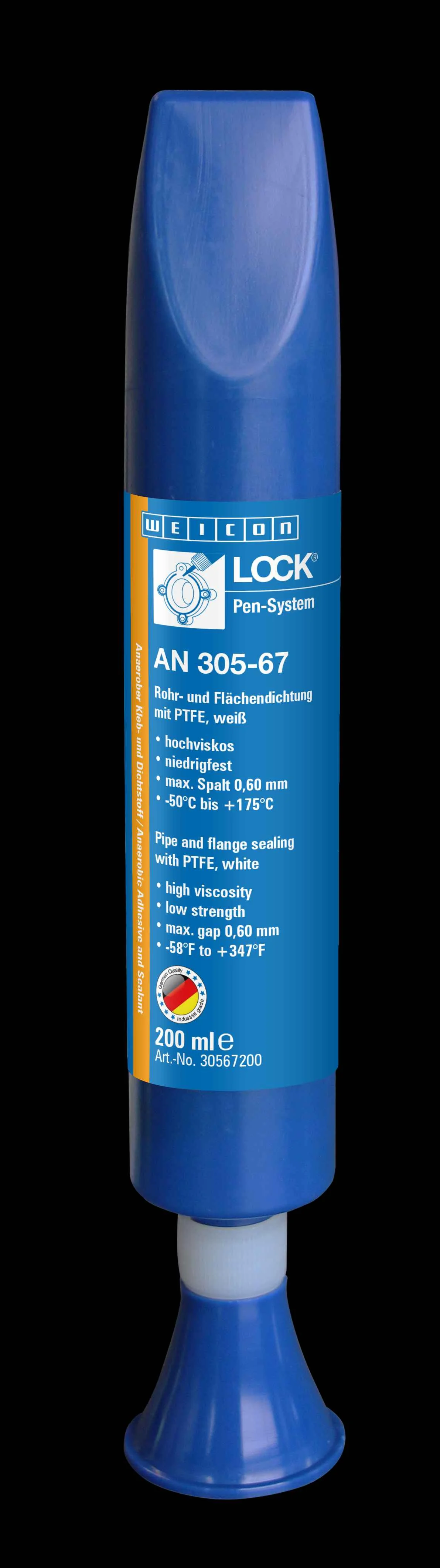 wcn30567200 - 10033883 WEICONLOCK AN 305-67 Герметизация труб и фланцев (200 мл) средняя прочность, высокая вязкость, макс.