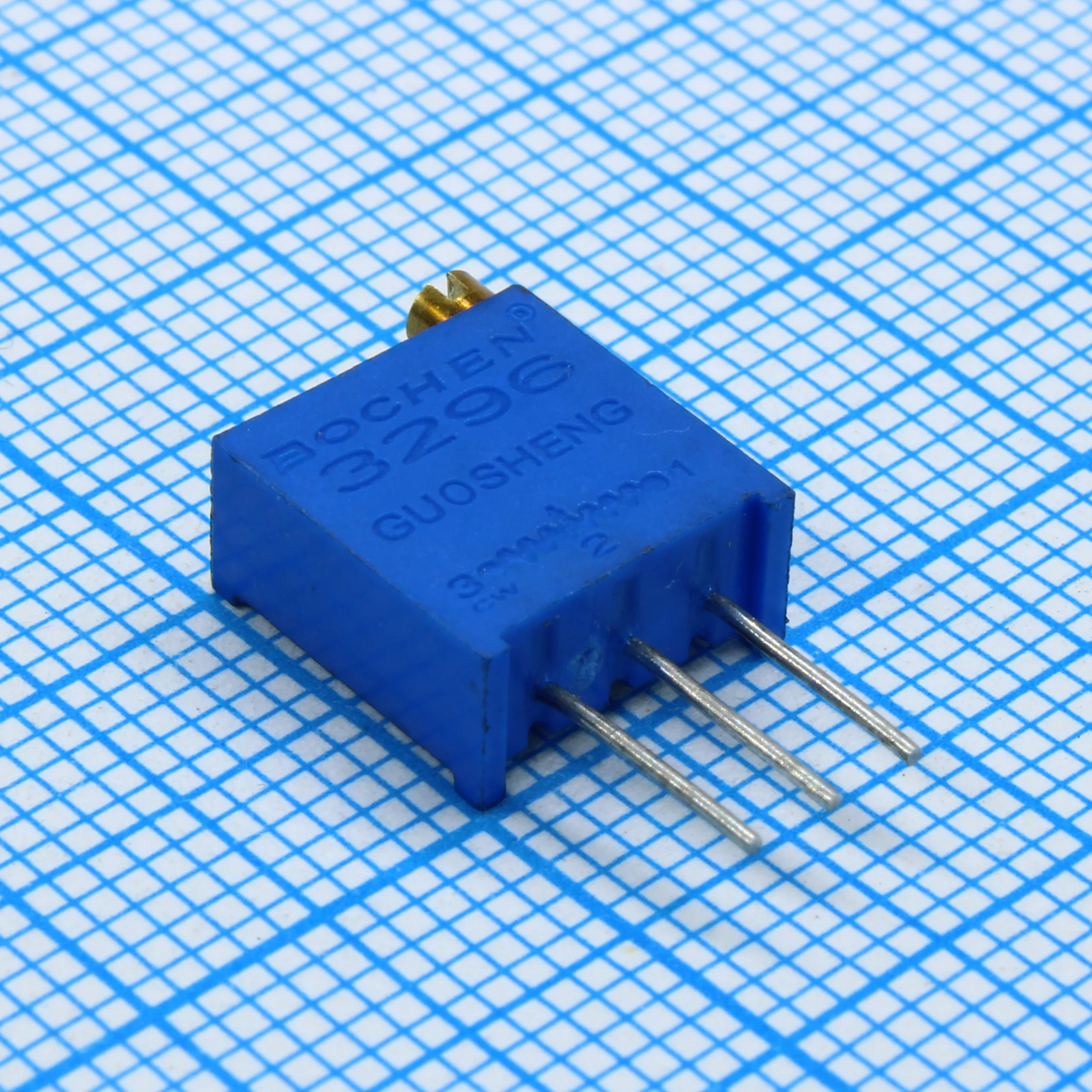 3296W-1-203 - Потенциометр многооборотный керметный 20кОм 0.5Вт PC PIN