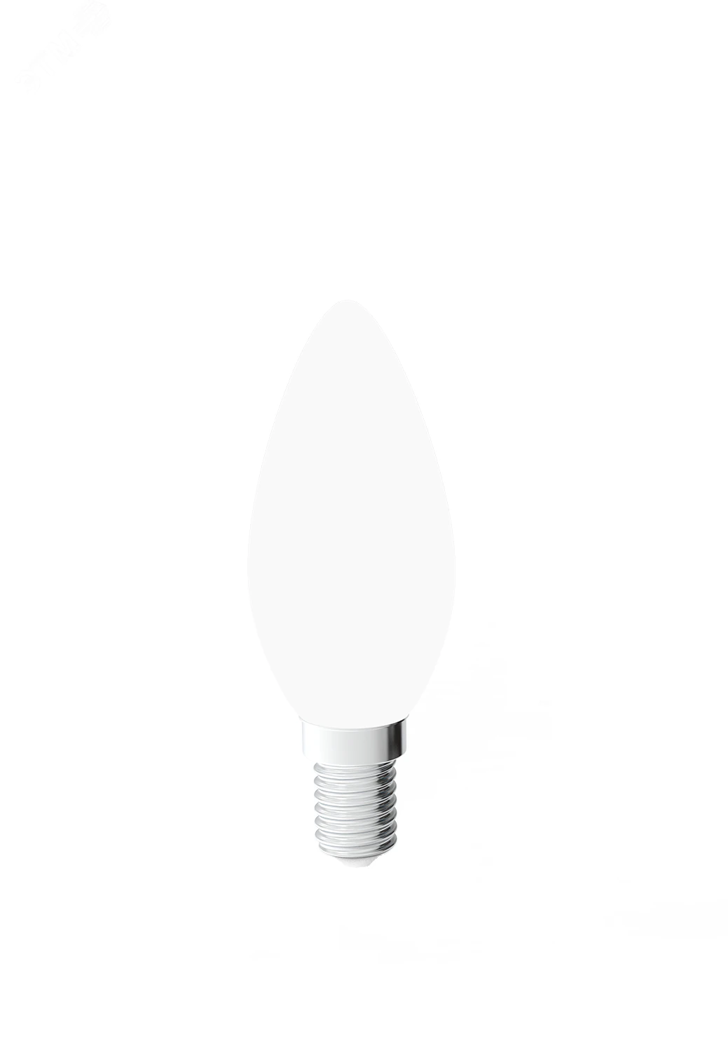 Лампа Filament Свеча 9W 610lm 4100К Е14 milky диммируемая LED 1/10/50 103201209-D