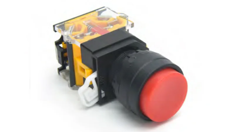 Кнопка  DT22A-FRH11/GN - Кнопка управления в сборе, без фиксации, 24 - 380VAC / DC, 0,6 - 10A, без подсветки, высокая, 1NO1NC, цвет: зеленый, диаметр отверстия: 22 мм, пластиковая обойма кнопки