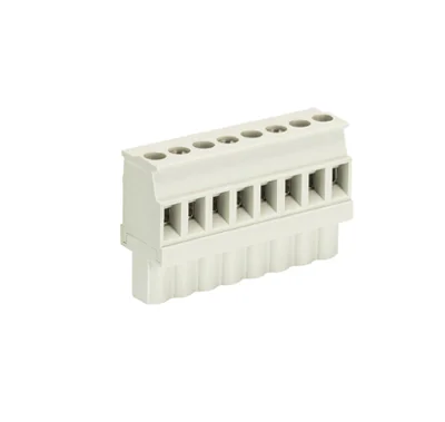 Розетка Wiecon 8113 B / 8 VL OB - Розеточный разъем, прямой, на кабель, шаг 5,00 мм, 8 полюсов, номинальное сечение: 2,5 мм кв., винтовая фиксация провода, 400V, 12А, без маркировки, цвет: серый, серия 8113 B VL