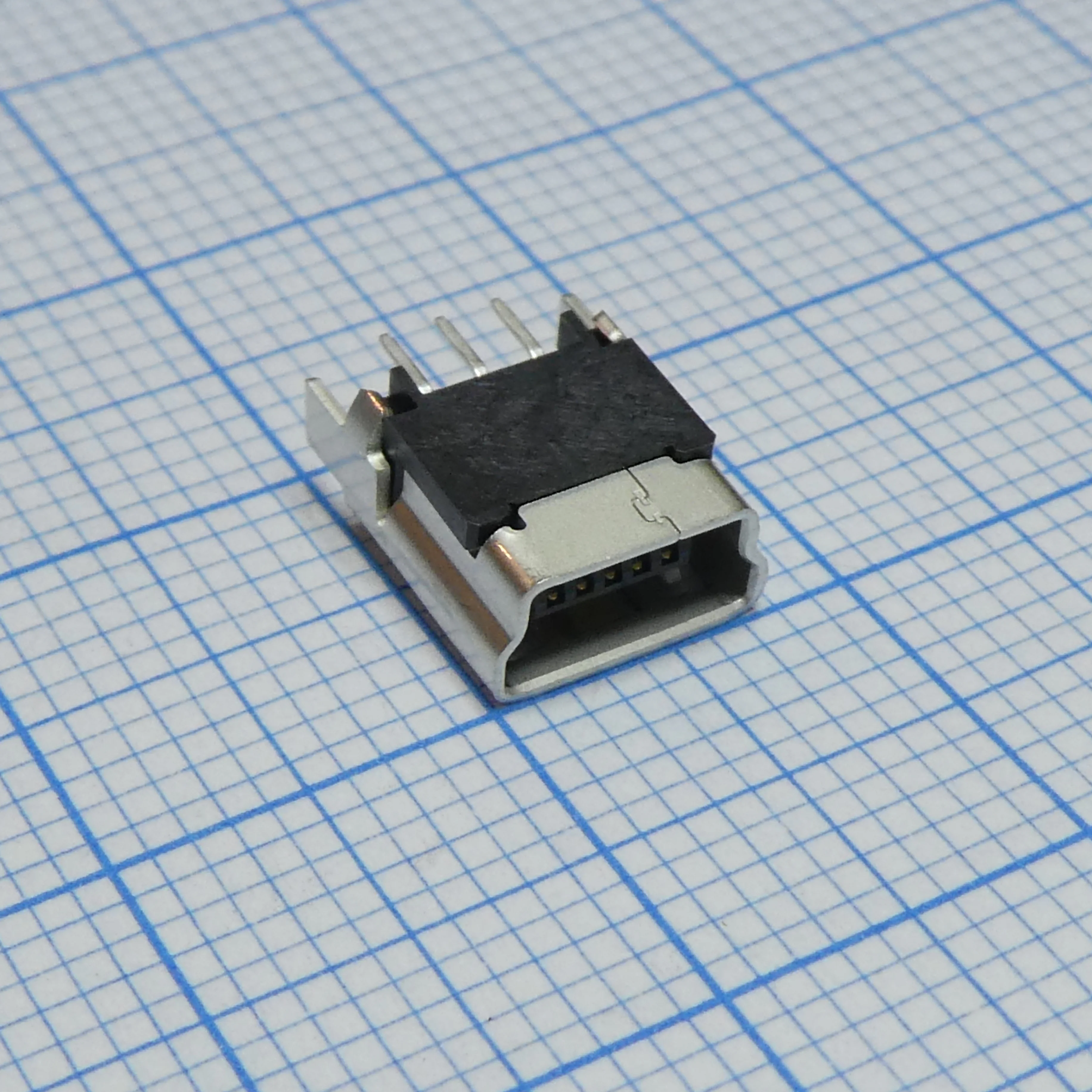 5000751517 - Разъем Mini USB тип B, USB 2.0, розетка, 5 выводов, Монтаж в Сквозное Отверстие