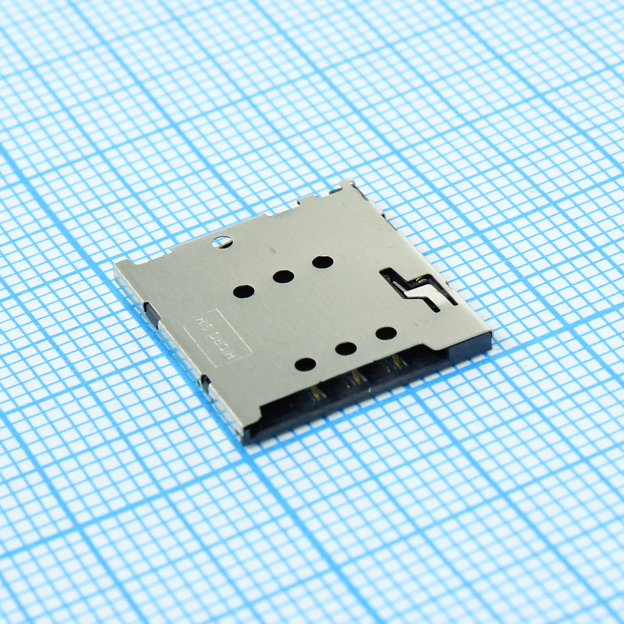 L-KLS1-SIM-105-H1.42-R - Разъем микро SIM карты 6 контактов высота 1.42мм