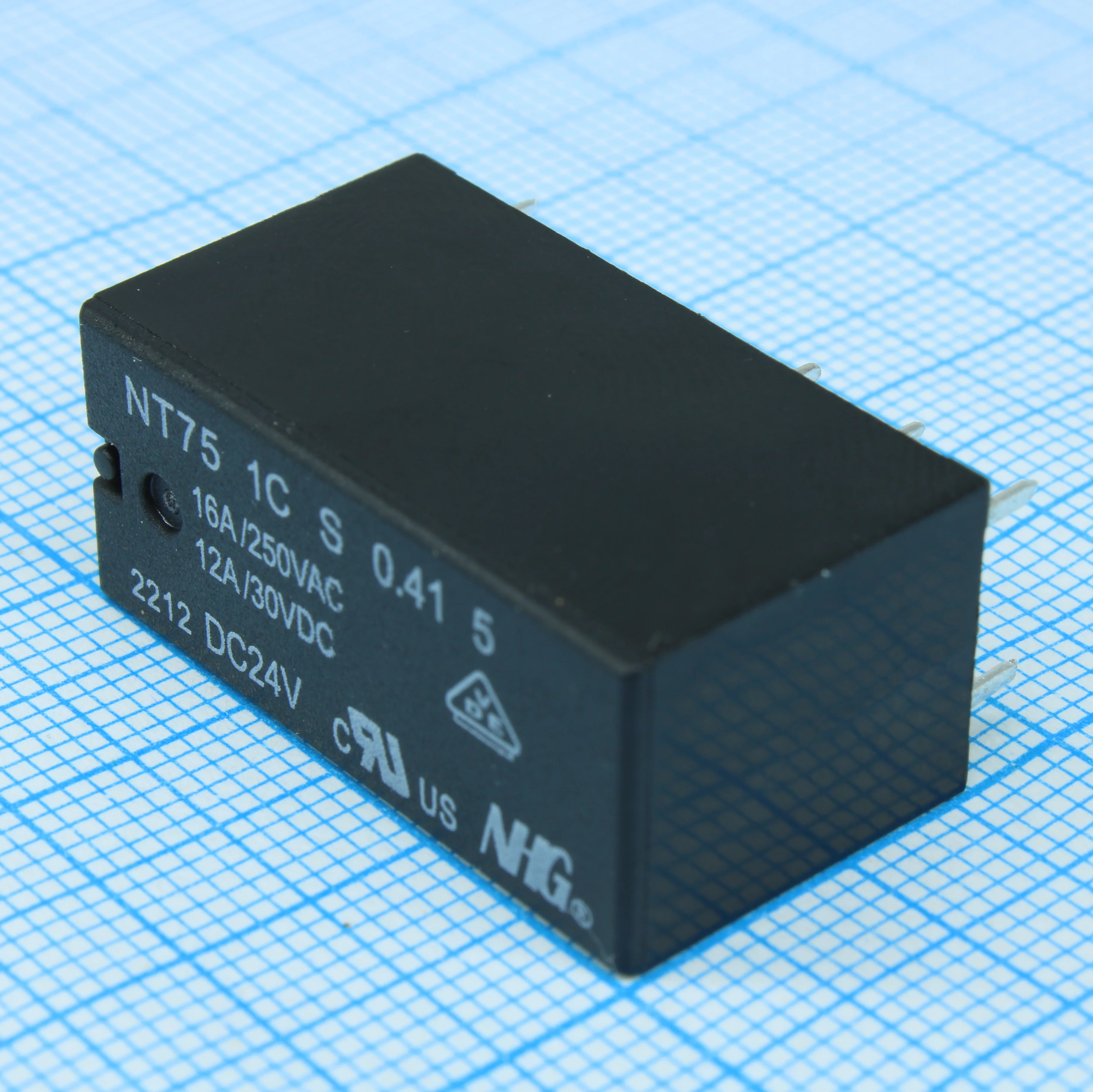 NT75-1-C-S-16-DC24V-0.41-5.0 - Силовое реле 16А одна контактная группа-два направления катушка 24В 0.41Вт