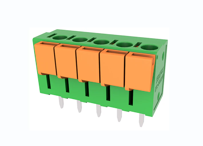 Клемма на плату MC-TC5.08V08P-N-0001 - Клемма, вертикальный, подвод кабеля, на плату, шаг: 5.08 мм, 8 полюсов, фиксация провода Push-In исполнение: два вывода на полюс, 400V, 15A, цвет: серый