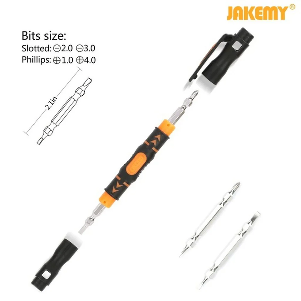 JM-8155 ---- - Карманная отвертка в виде авторучки, защитный колпачок, защелка для фиксации