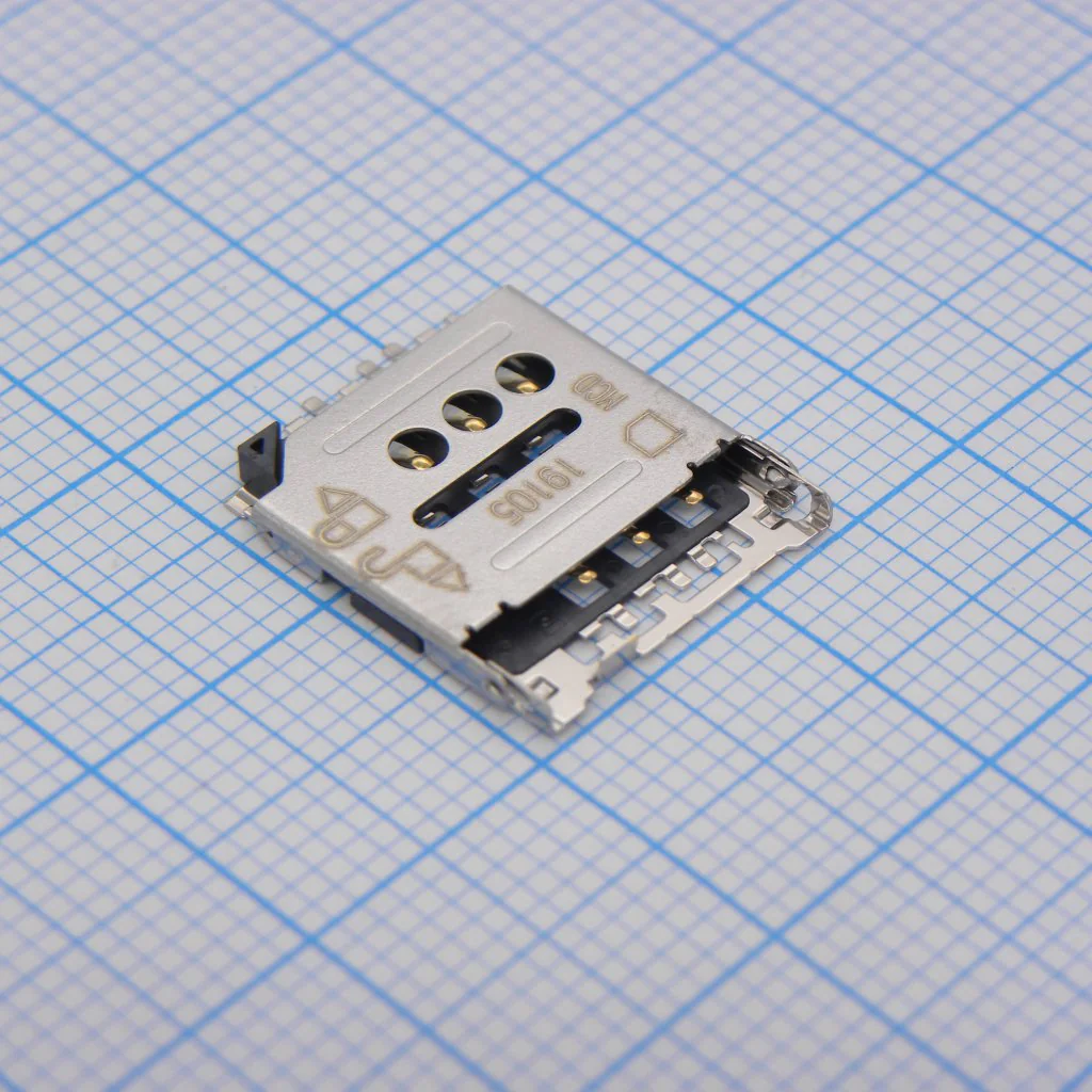 788000001 - Conn Micro SIM Card HDR 6 POS Solder ST SMD 0.5A/Contact T/R