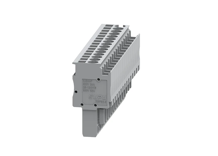 Разъем штекерный TCPB2.5-5-GY - Разъем штекерный с пружинным зажимом, для клемм TCD1.5-2-1…, TCD2.5-2-1… 5 полюсов, цвет: серый