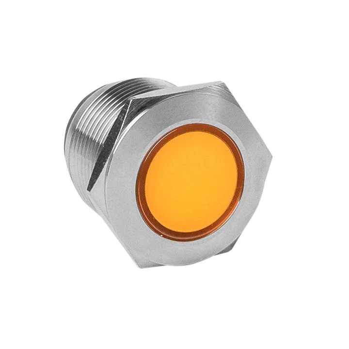 Лампа оранжевая сигнальная S-Pro67 19 мм 230В PROxima s-pro67-331 - Лампа сигнальная d19-230V оранж мет