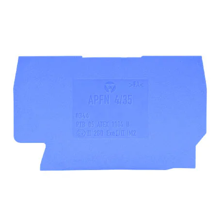 Крышка бок. APFN 6/35 BLAU - Крышка боковая, для клемм WKFN 6..., цвет: синий