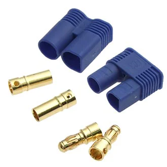 EC3 M+F/SET - Комплект разъема серии EC для радиоуправляемых моделей, вилка EC3-M (2Р) + гнездо EC3-F (2P), D контакта - 3 мм