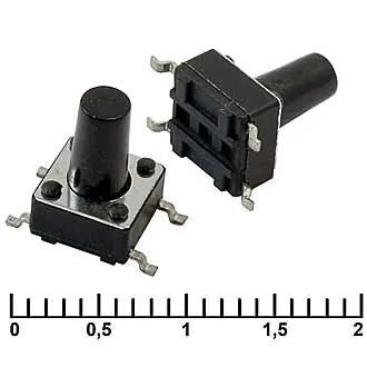 IT-1102WD (6X6X9.5) - Кнопка тактильная IT-1102WD, 6x6x9.5 мм