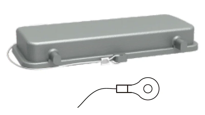 Защитная крышка D24B-MCV-4g/2S - Защитная крышка, металлическая, типоразмер D24B, без защелок (стопора для двух защелок), стропа с кольцевым наконечником от утери