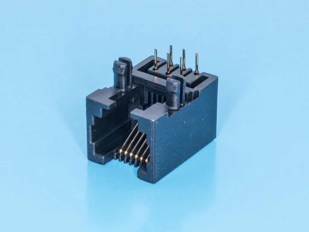 TJ4-6P6C - Разъем на плату 6P6C, тип 4