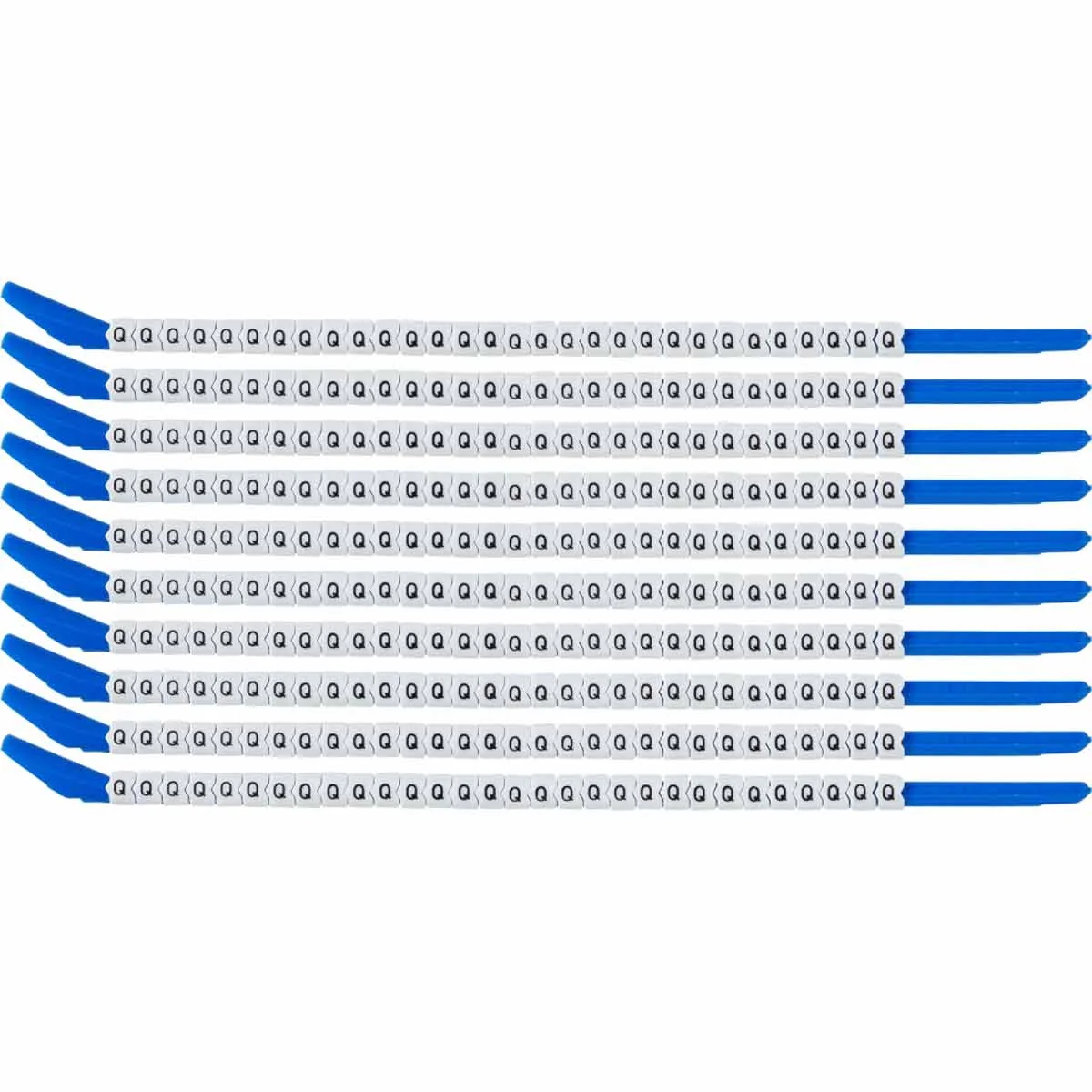 brd133226 - SCN-13-Q клипсы белые, 300шт/упак, для провода 3,4-3,8мм диаметра, легенда Q