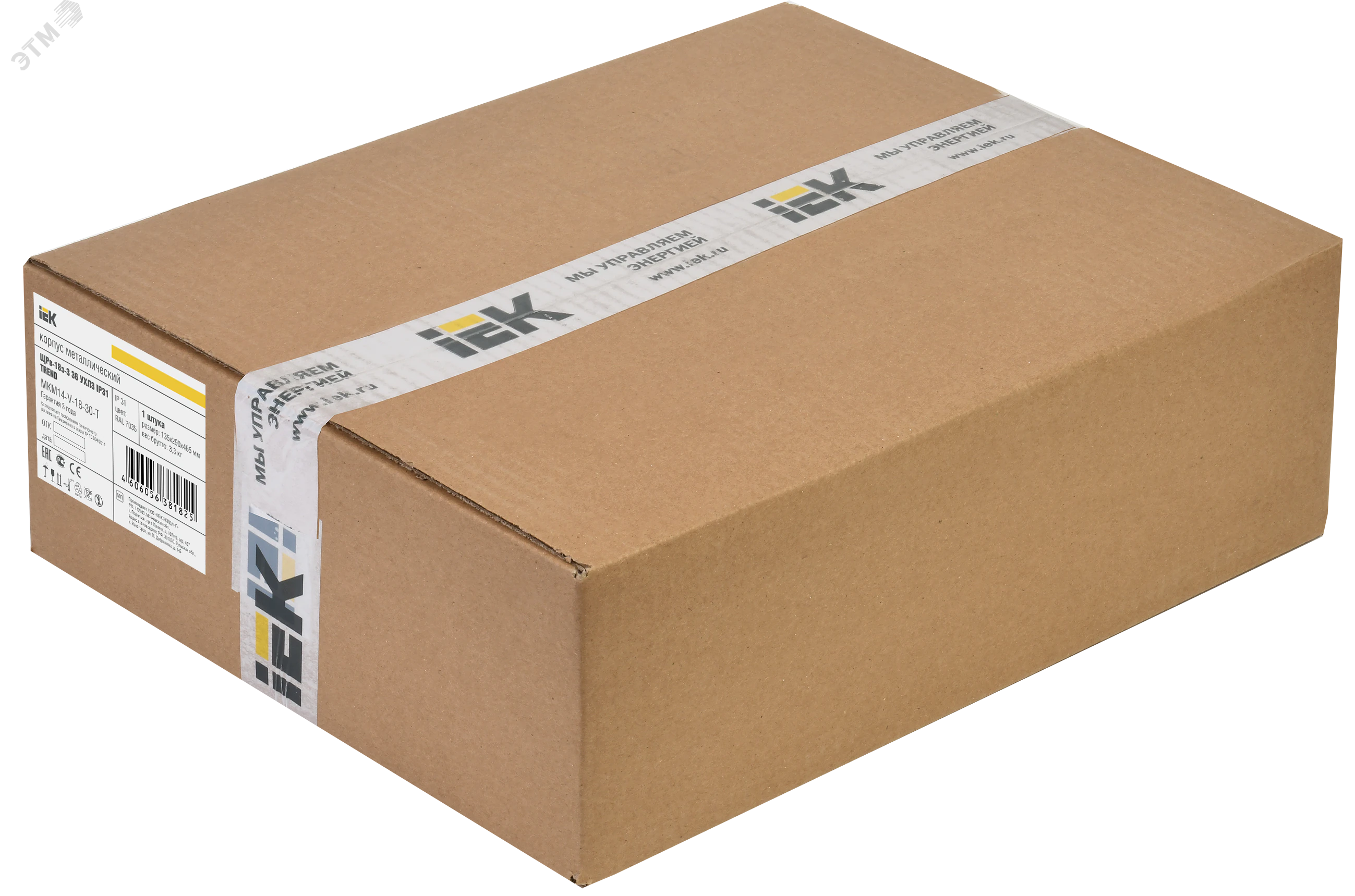 Корпус металлический ЩРв-18 (265х440х120мм) IP31 TITAN 3 MKM14-V-18-30-T