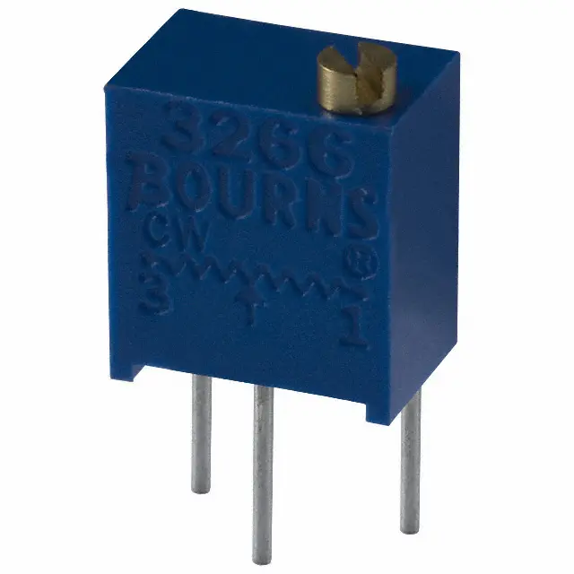 3266W-1-504LF - Потенциометр многооборотный керметный 500кОм 0.25Вт PC PIN