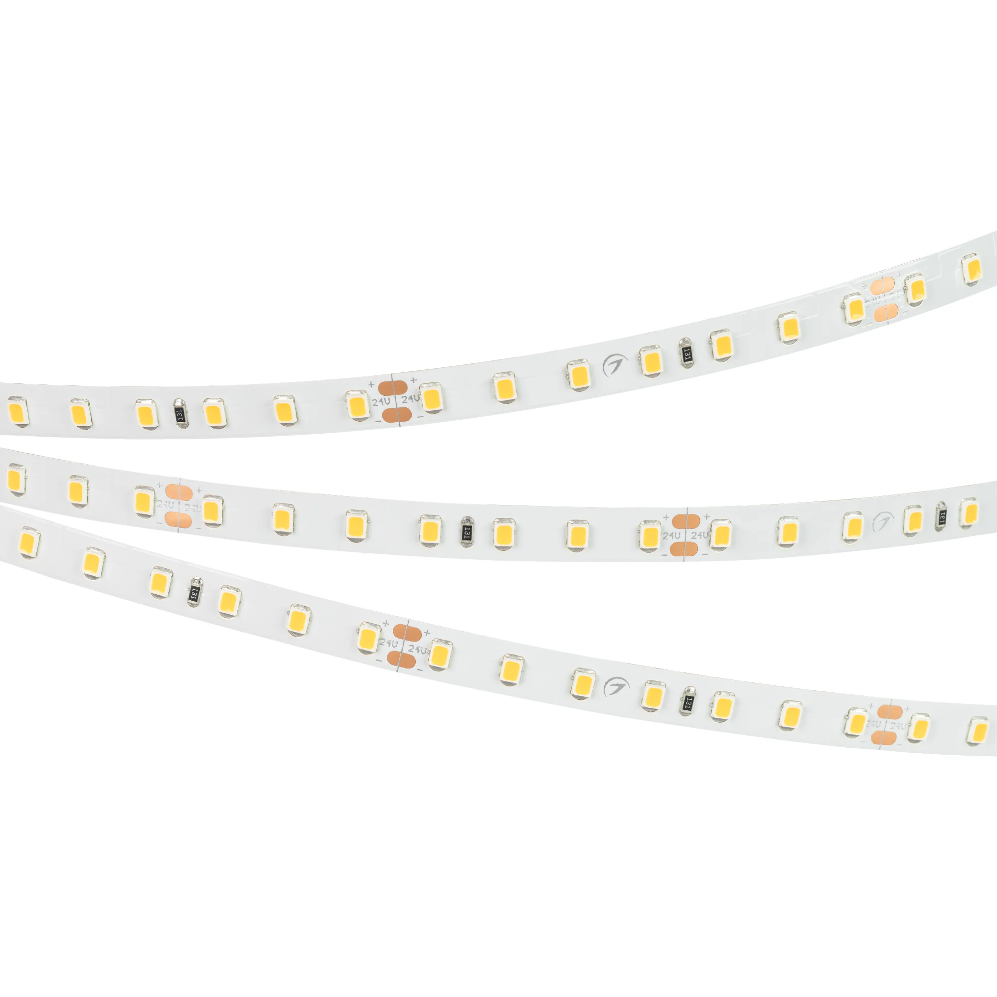 Лента RT 2-5000 24V Cool 8K 1.6x (2835, 490 LED, PRO) 019912(1) - Поставка под заказ от 600 м. Гибкая лента PRO, светодиоды smd 2835, 98 шт/м, белая плата 8 мм, скотч 3М. Цвет ХОЛОДНЫЙ 7700-9600K. Питание 24V, мощность 10 Вт/м, угол 120°, цветопередача CR