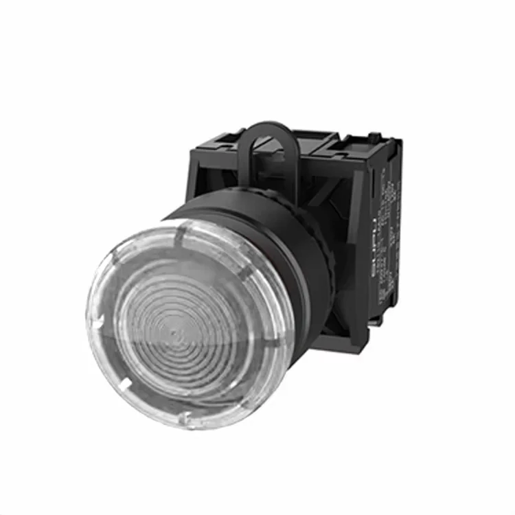 Кнопка грибовидная (прозрачн.) TS2517-0EM70-R10 - Кнопка грибовидная, без блокировки, LED AC 220V, пластиковое переднее кольцо, с плавным нажатием, с контактной группой 1NO, диаметр головки кнопки 30 мм, диаметр посадочного отверстия: 22 мм, цвет: прозрач