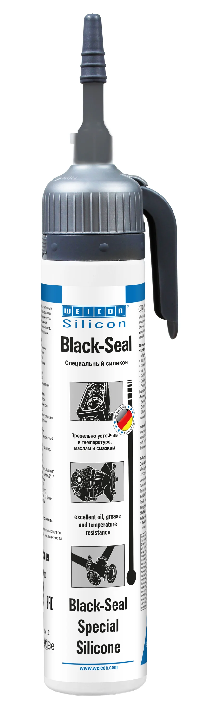 wcn13051200 - 10000763 WEICON Black-Seal Специальный силикон (200 мл)