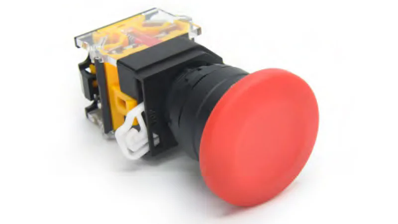 Кнопка  DT22A-MR11/GN - Кнопка управления в сборе, без фиксации, 24 - 380VAC / DC, 0,6 - 10A, без подсветки, грибок, 1NO1NC, цвет: зеленый, диаметр отверстия: 22 мм, пластиковая обойма кнопки