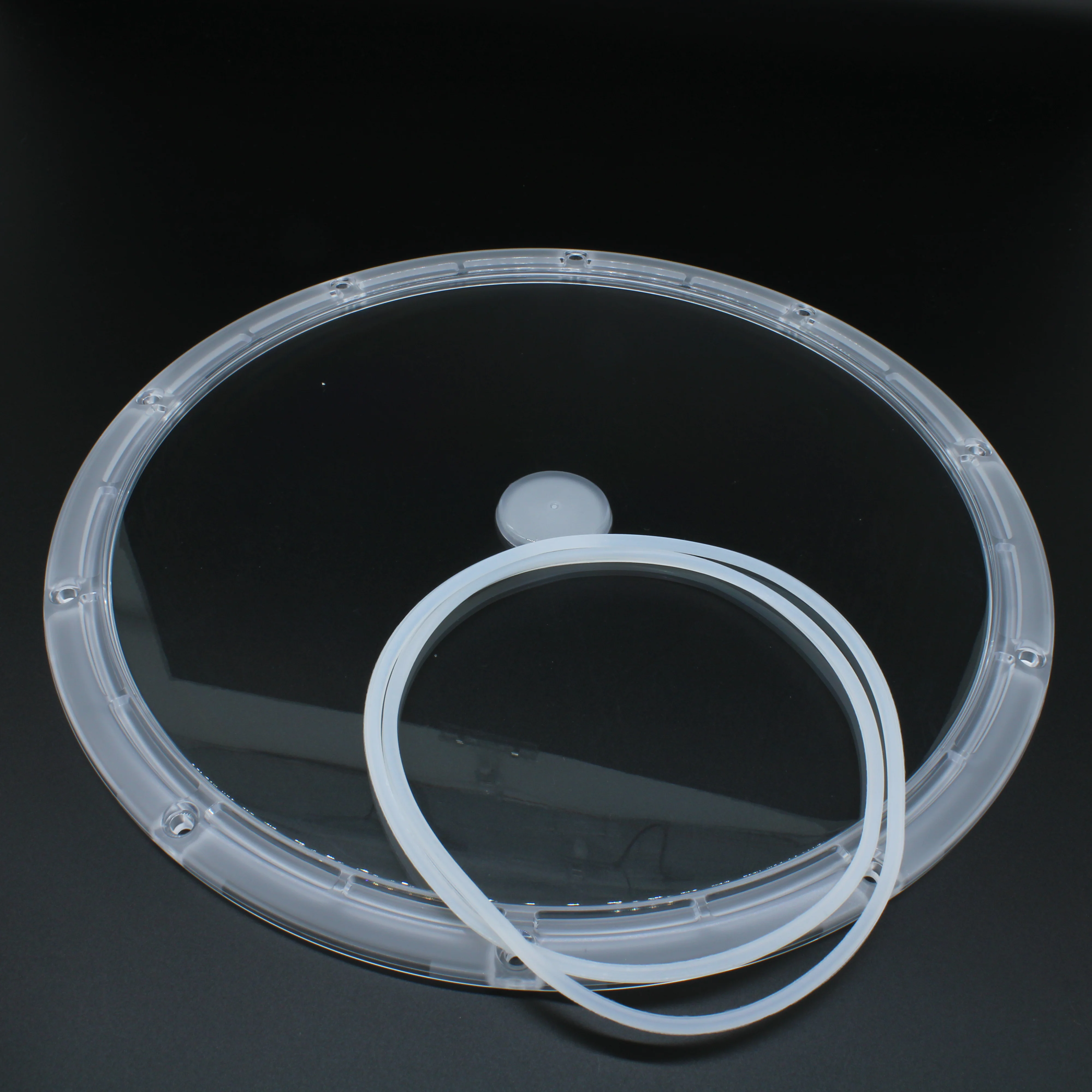 UFO265D120G-200W-B26 - Круглая групповая линза под светодиоды 2835, 3030  D=265mm H=7mm  эфф=88%   120°