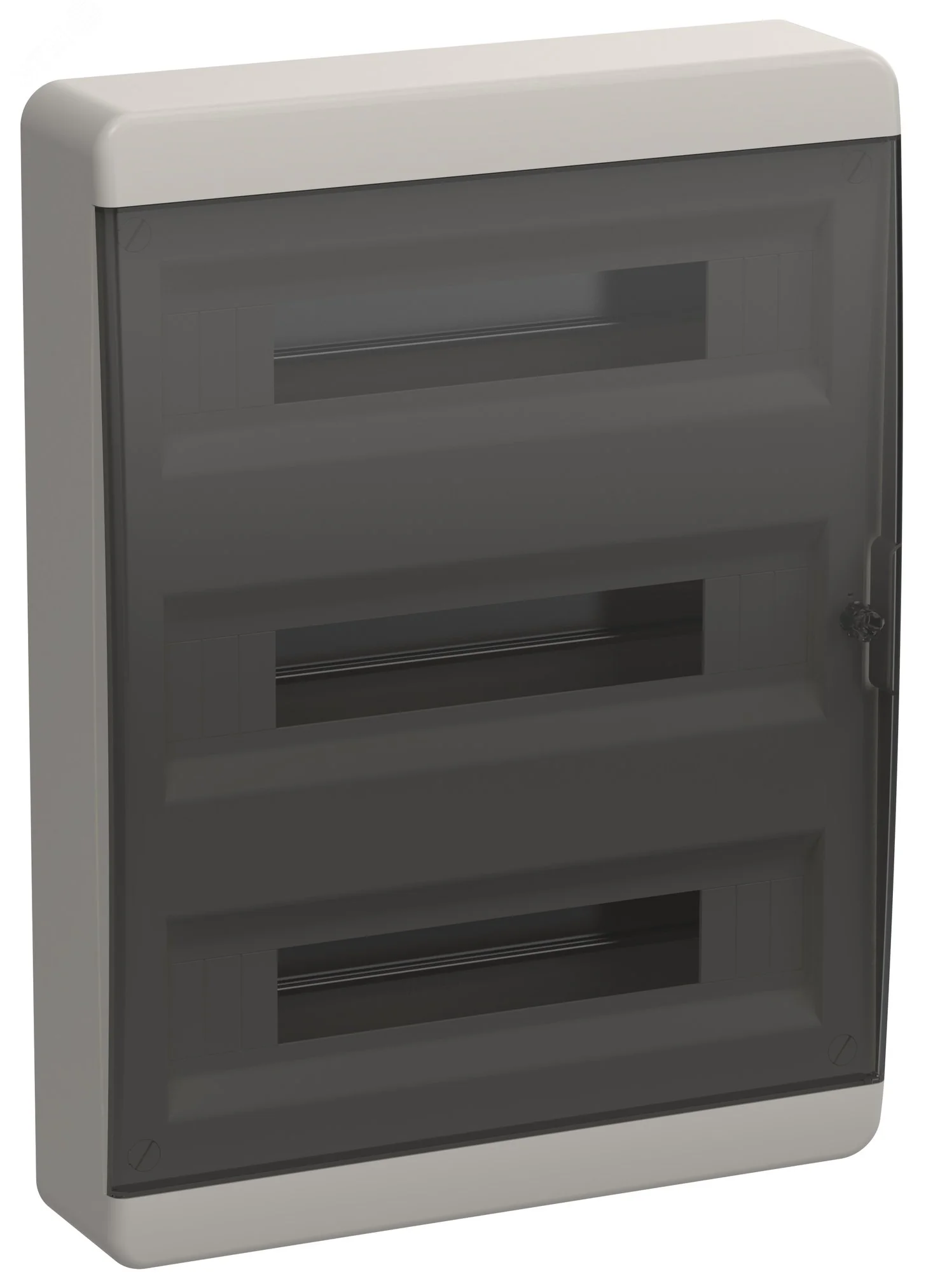 Корпус пластиковый ЩРН-П-54 IP41 черн. прозр. дверь TEKFOR TF5-KP12-N-54-41-K01-K03