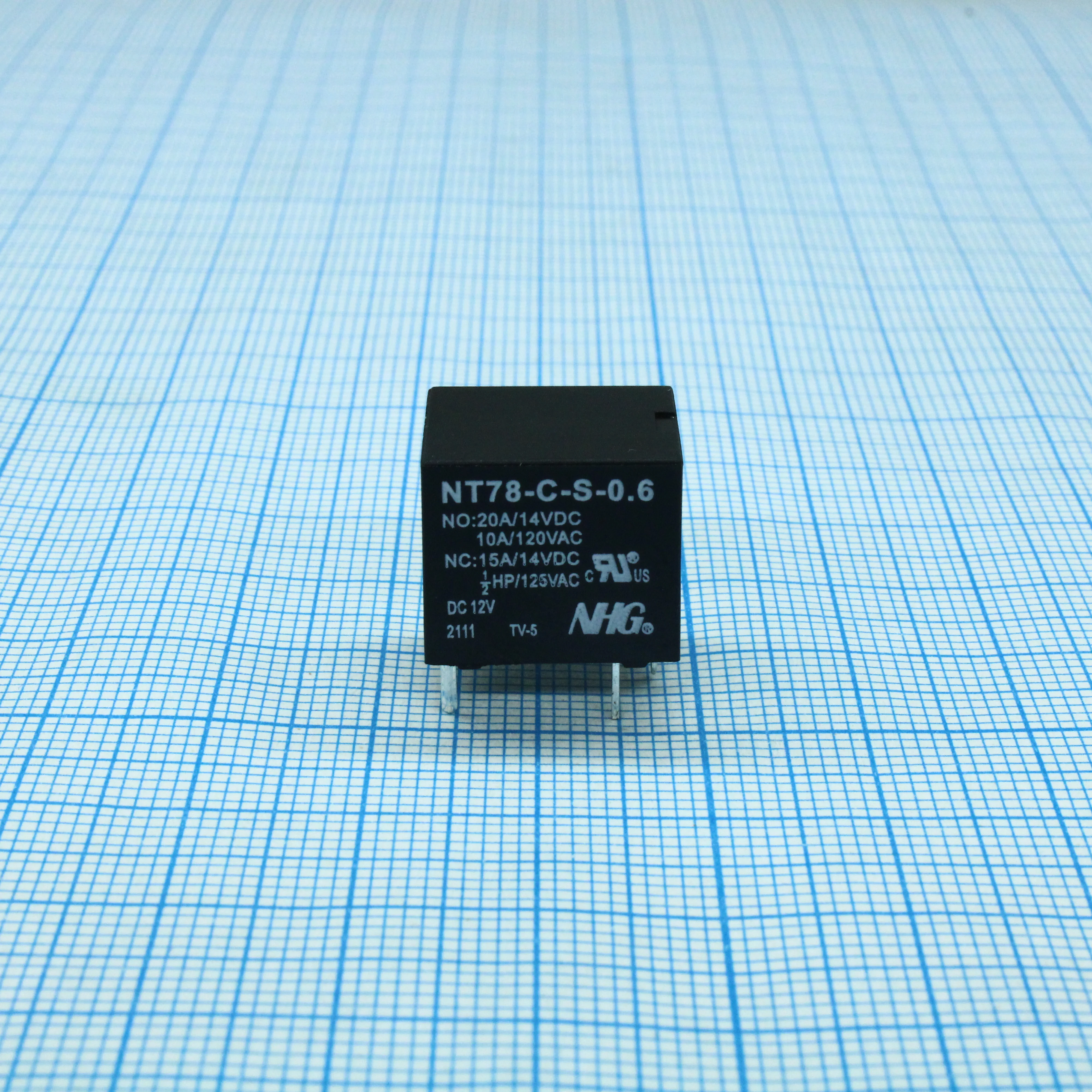 NT78-C-S-10-DC12V-0.6 - Реле силовое, 10А одна контактная группа-два направления катушка 12В 0.6Вт