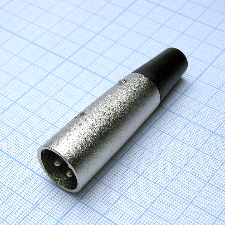 CANNON 48 3M - Аудио разъём XLR - вилка кабельная, 3 контакта, цвет - серебристый